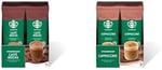 Starbucks Caffè Mocha Premium Kahve Karışımı, 10x24 g ve Starbucks Cappuccino Premium Kahve Karışımı (10 x 18gr)