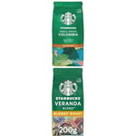 Starbucks Öğütülmüş Filtre Kahve 2'li Paketi (Single-Origin Colombia, Veranda Blend)
