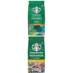 Starbucks Öğütülmüş Filtre Kahve 2'li Paketi (Single-Origin Colombia, Veranda Blend)