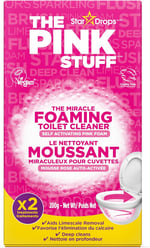 Stardrops - The Pink Stuff - Miracle Power Köpük Tuvalet Temizleyici - 2 Bakım - Kendinden Aktifleştiren Pembe Köpük