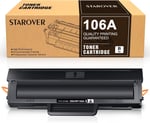STAROVER 106A HP 106A W1106A Toner Kartuşu HP Lazer 107w 107a 107r HP Lazer MFP 135wg 135a 135r 135w 137fnw için Uyumlu (1 Siyah, Çipli)