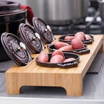 Staub Ahşap 3'lü Mini Tencere Standı