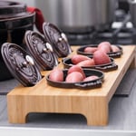Staub Ahşap 3'lü Mini Tencere Standı