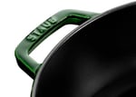 Staub Chistera Yağmur Efektli Kapaklı Döküm Tencere, Basilikum Renkli, 2.8 Litre, 24 cm
