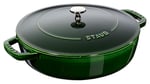 Staub Chistera Yağmur Efektli Kapaklı Döküm Tencere, Basilikum Renkli, 2.8 Litre, 24 cm