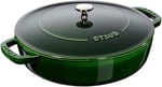 Staub Chistera Yağmur Efektli Kapaklı Döküm Tencere, Basilikum Renkli, 2.8 Litre, 24 cm