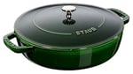 Staub Chistera Yağmur Efektli Kapaklı Döküm Tencere, Basilikum Renkli, 2.8 Litre, 24 cm