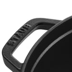 STAUB Dökme Demir Kızartma Tavası/Güveç, Yuvarlak 16 cm, 1,2 L, Siyah