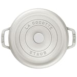 Staub Döküm Tencere Yuvarlak 26 cm Beyaz