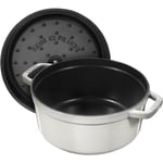 Staub Döküm Tencere Yuvarlak 26 cm Beyaz