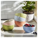 Staub Kase Seti Makaron Seramik | 12 Cm / 6-parça | Karışık Renkler