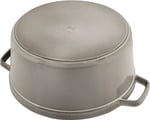 Staub La Cocotte Döküm Tencere, Gri, 8.35 Litre - Bedenler: 24 cm, 30 cm
