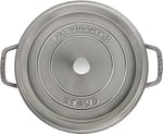 Staub La Cocotte Döküm Tencere, Gri, 8.35 Litre - Bedenler: 24 cm, 30 cm