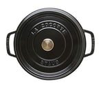 Staub La Cocotte Döküm Tencere, Siyah, 24 cm