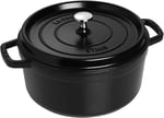 Staub La Cocotte Döküm Tencere, Siyah, 24 cm
