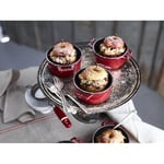 Staub Mini Cocotte, İndüksiyonlu, Dökme Demir, Kiraz Kırmızısı, 10 cm, 13 x 10 x 7 cm, 1 adet