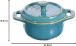 Staub, Mini Cocotte Set, 4'lü, Yuvarlak, Ceramic By Staub