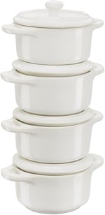 Staub, Mini Cocotte Set, 4'lü, Yuvarlak, Ceramic By Staub