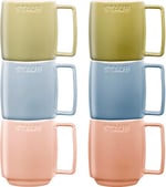 STAUB Seramik Kupa Seti, 350 ml, Makaron Renkli, 6 Parça, Mikrodalga ve Bulaşık Makinesi Uyumlu