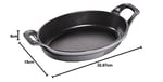 Staub Specialities Döküm Sahan, Gri - Seçenekler: Gri, 24 x 16 cm