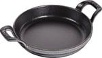 STAUB Toz İstiflenebilir Fırın Kabı, Yuvarlak (16 Cm, 0,4 L İçerisinde Bulunan Mat Siyah Kaplı Tepsi İle) Grafit Grisi