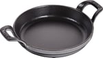 STAUB Toz İstiflenebilir Fırın Kabı, Yuvarlak (16 Cm, 0,4 L İçerisinde Bulunan Mat Siyah Kaplı Tepsi İle) Grafit Grisi