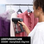 STEAMONE - Steamer buharlı düzleştirici 2000 W, 33 g/dk – taşınabilir ütü – kapasite 400 ml – kirleri%99,99 giderir – 30 saniye içinde hazır – kablo 3 m – ultra kompakt format – EUXL400V2