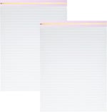 Steel Mill & Co İş için Büyük Çizgili Not Defterleri, Padfolios için Yazı Pedleri 8,5 x 11, Sevimli Pano Folyo Dolum Paketi 2, Pembe