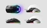 SteelSeries Aerox 3 - Ultra Hafif Gaming Mouse - 8,500 CPI TrueMove Core Optik Sensör - Suya Dayanıklı - Siyah