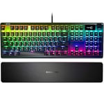 SteelSeries Apex 7 Mekanik Gaming Klavye, Oled Akıllı Ekran, Usb Doğrudan Bağlantı & Medya Kontrolleri, Kırmızı Düğmeler, Türkçe QWERTY