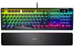 SteelSeries Apex 7 Mekanik Gaming Klavye, Oled Akıllı Ekran, Usb Doğrudan Bağlantı & Medya Kontrolleri, Kırmızı Düğmeler, Türkçe QWERTY