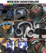 steelseries arctis 1 3 5 7 9x Pro ile uyumlu kulaklık süngeri (Siyah - Siyah Kumaş)