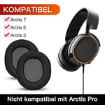 SteelSeries Arctis 7, Arctis 5 kulak pedleri için kulak yastığı, yedek kulak yastığı, SteelSeries Arctis 7 Arctis 5 Arctis 3 oyun kulaklığı ile uyumlu (Arctis 7 kulak yastığı)