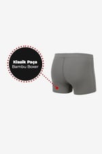 Steve Wolls Erkek Gri 3’Lü Klasik Bambu Boxer - 25101