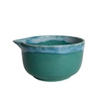 Stoneware Matcha Kasesi - El Yapımı Seramik Chawan (Turkuaz)