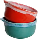 Stoneware Matcha Kasesi - El Yapımı Seramik Chawan (Turkuaz)