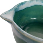 Stoneware Matcha Kasesi - El Yapımı Seramik Chawan (Turkuaz)