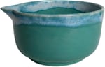 Stoneware Matcha Kasesi - El Yapımı Seramik Chawan (Turkuaz)