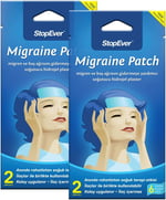 StopEver Migren Patch – Soğutucu Hidrojel Plaster, 2'li Paket | Migren & Baş Ağrısı İçin 6 Saat Etkili | İlaç İçermez | (2x2)