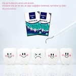 StopEver Well Tooth Kürdanlı Diş İpi 3'lü Paket | Nane Aromalı | 150 Adet (3 x 50) | Diş Arası Temizliği, Ağız Hijyeni ve Günlük Kullanım için İdeal