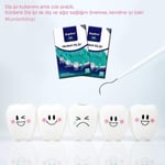 StopEver Well Tooth Kürdanlı Diş İpi 3'lü Paket | Nane Aromalı | 150 Adet (3 x 50) | Diş Arası Temizliği, Ağız Hijyeni ve Günlük Kullanım için İdeal