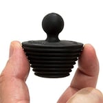 StopShroom Küvet 2'li Paket Küvet ve Banyo Lavabo Süzgeçleri için Evrensel Durdurucu, Siyah Fiş 2pk, 2 Adet