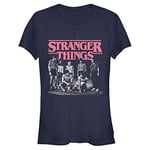 Stranger Things Bisiklet Yaka Tişört Kadın