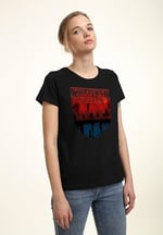 Stranger Things Bisiklet Yaka Tişört Kadın
