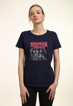 Stranger Things Bisiklet Yaka Tişört Kadın