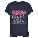 Stranger Things Bisiklet Yaka Tişört Kadın