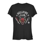 Stranger Things Hellfire Club kısa kollu tişört Tişört Kadın