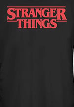 Stranger Things - Stranger Things Yazılı Bisiklet Yaka Tişört Kadın