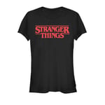 Stranger Things - Stranger Things Yazılı Bisiklet Yaka Tişört Kadın