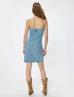 Strapless Denim Dress